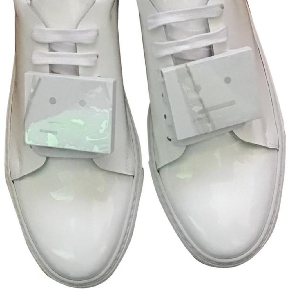 White Patent Leather Adriana Sneaker